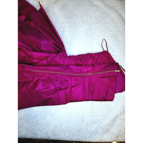 NWT $695 Loveshackfancy Noble Silk Mini Dress Cocktail Party 8 Flirty Fuschia - Picture 10 of 15